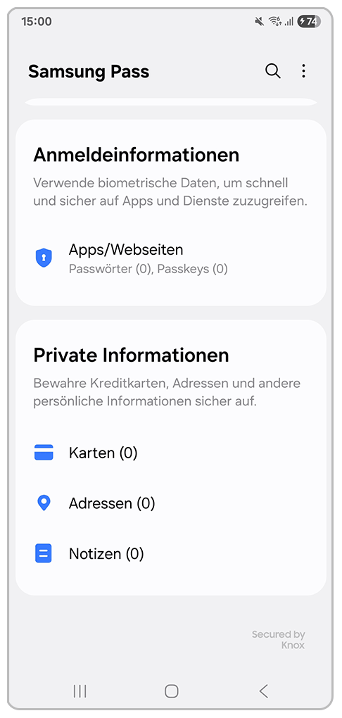 Galaxy Smartphone Samsung Pass.