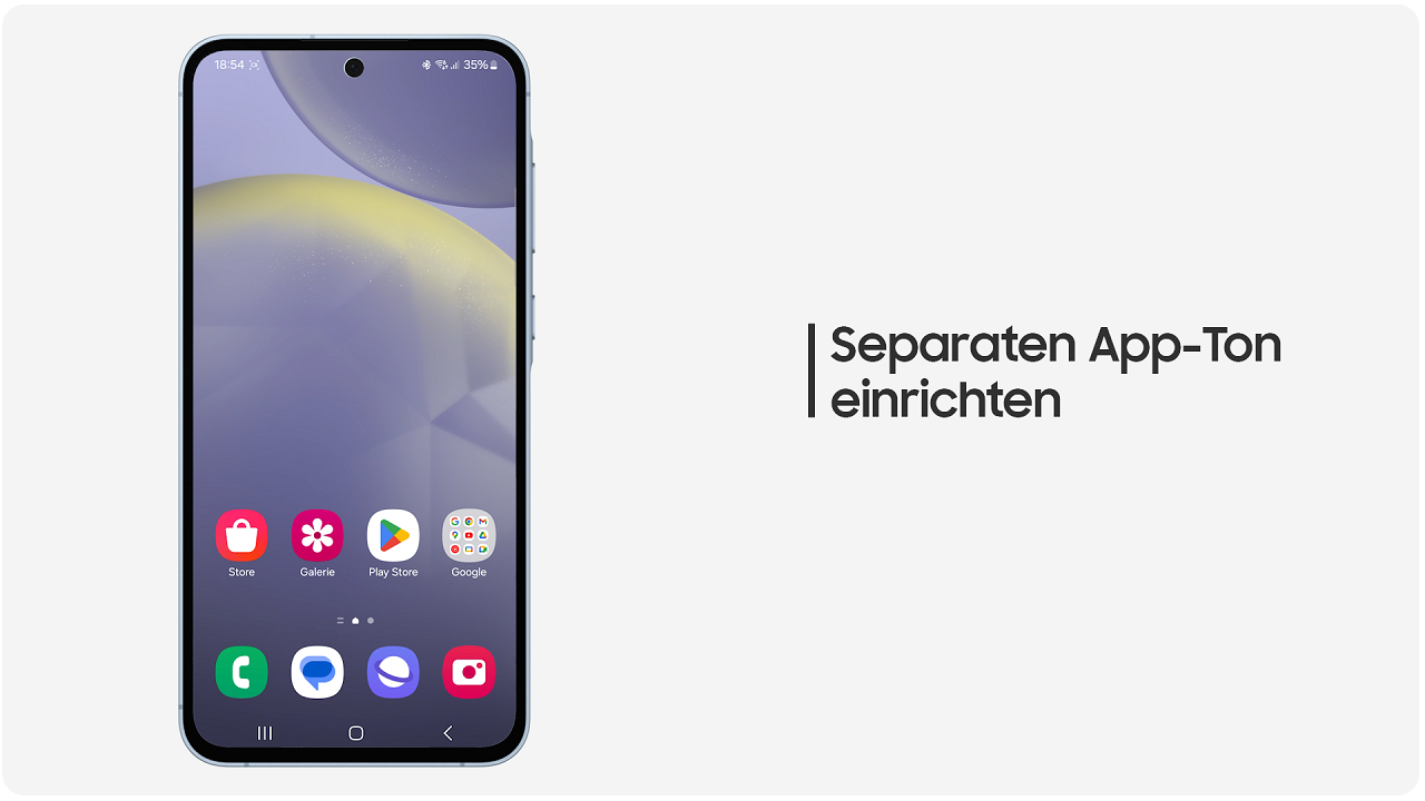 Separaten App-Ton einrichten