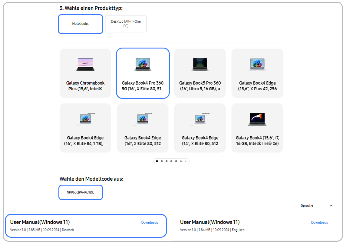Screen - Bedienungsanleitungen zum Download - Galaxy S24 FE