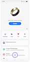 Galaxy Wearable App mit Markierung auf Kreis-Viereck-Symbol