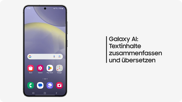 Textinhalte zusammenfassen und übersetzen mit der Galaxy AI-Funktion