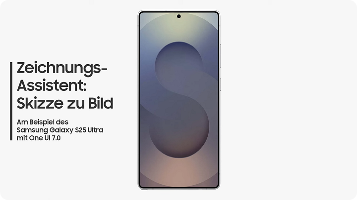 Nutzung der Funktion Zeichnungs-Assistent auf einem Galaxy S25
