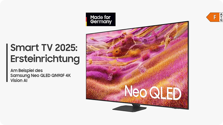 Ersteinrichtung des Smart TVs