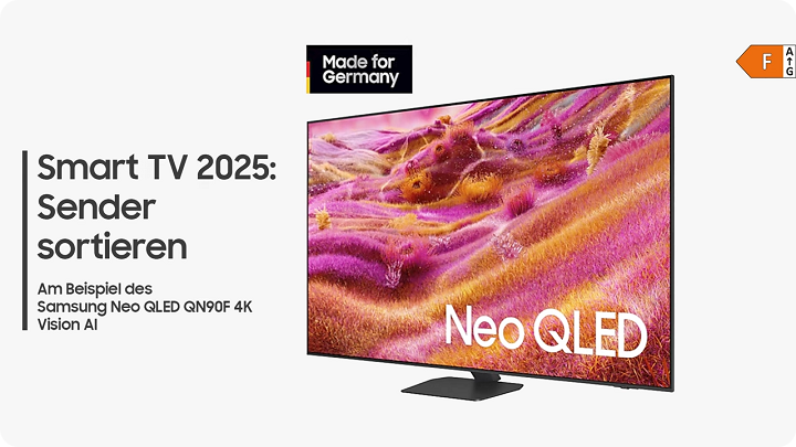 Smart TV 2025 Sender sortieren