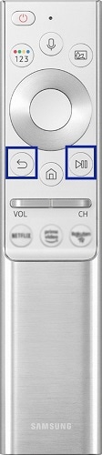 Silberne Smart Remote
