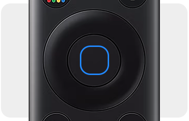 Mittlerer Teil der Smart Remote - Select Taste ist hervorgehoben