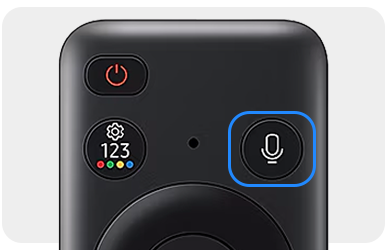 Oberer Teil der Smart Remote - Voice Taste ist hervorgehoben