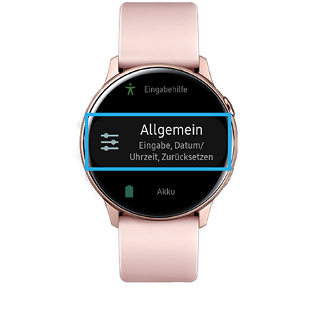 Galaxy Watch Active Einstellungen