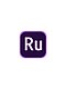 Lilla standardikon for Adobe Premiere Rush-logotypen (Ru)