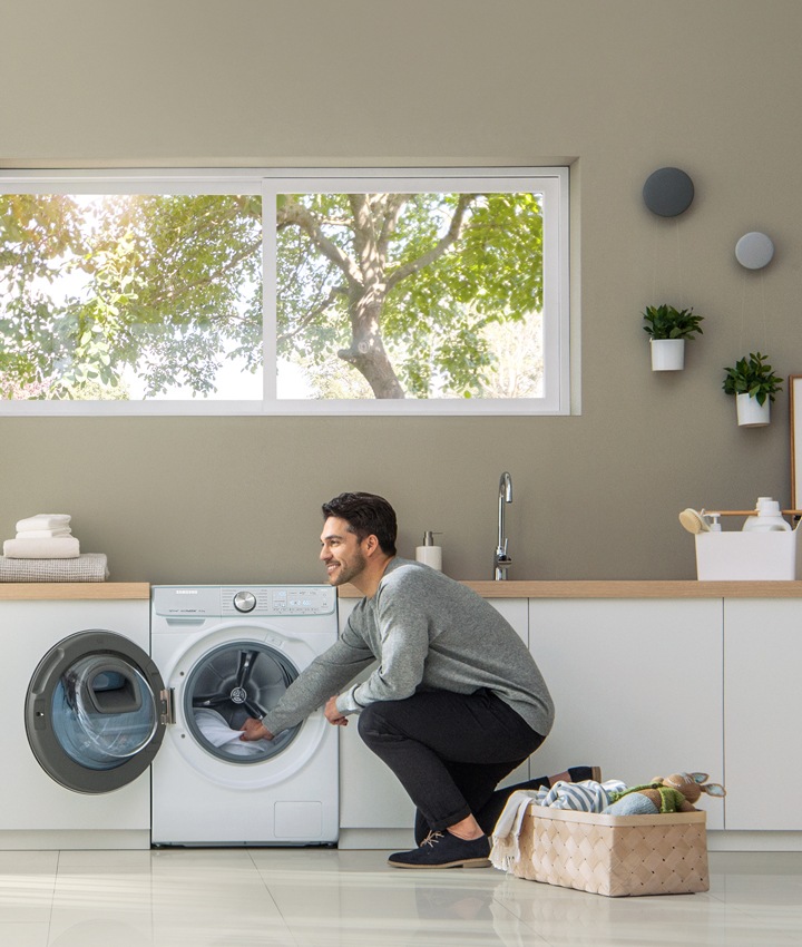 ecobubble i en vaskemaskine