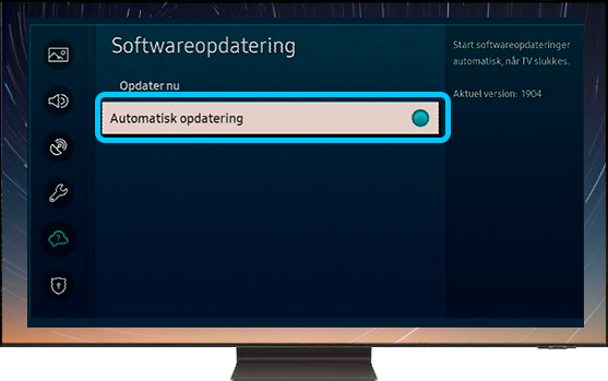 Automatisk opdatering valgt