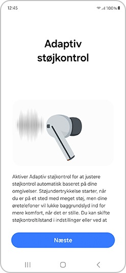 Adaptiv støjreduktion på Galaxy Buds3 Pro