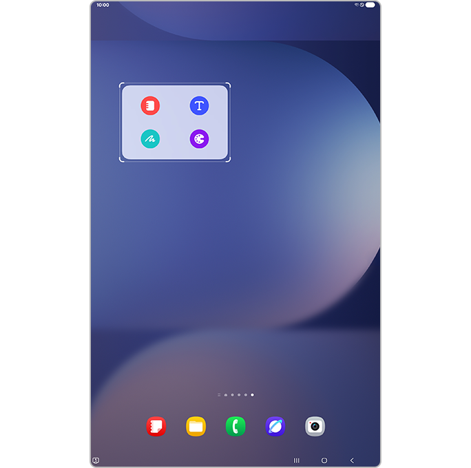 Forstørret widget