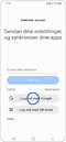 Trin 1. Åbn for din Samsung-konto, og tryk på "Log ind med Google".