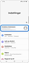 Trin 1. Gå til Indstillinger på din enhed, og tryk på din Samsung-konto profil.