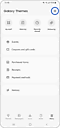 Step 4. Tap the settings icon located at the top right of the Galaxy Themes menu.
