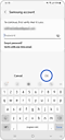 Step 8. Enter your credentials and tap “OK” at the bottom of the screen.