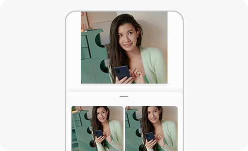 Pokretne slike u različitim slikama i video zapisima kao što je prikazano u pregledu funkcije Jedan snimak.