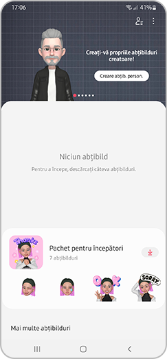 Pasul 1. Opțiunea Creare abțib. person. evidențiată.