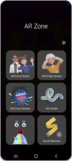 Step 1. The AR Emoji Stickers option is highlighted.