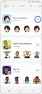 Step 2. Download stickers menu with a download button highlighted.