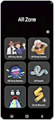 Step 1. The AR Emoji Stickers option is highlighted.