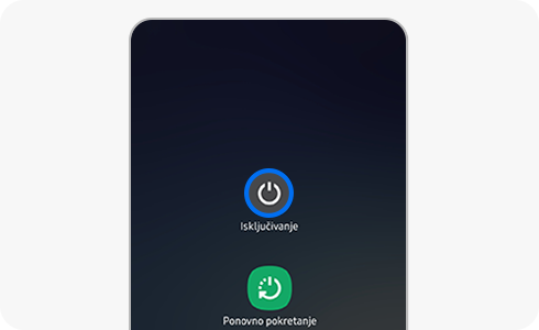 Korak 1. Isključite uređaj.