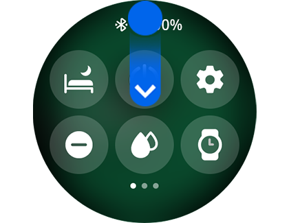 View of quick access panel.