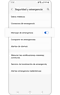 Vista de los ajustes de Mensaje de emergencia.
