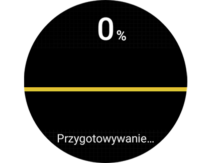 Ilustracja przedstawiająca obszar Stres z przygotowywanym pomiarem w aplikacji Samsung Health.