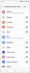Vista de la pantalla “Panel del modo Flex” donde puedes elegir las aplicaciones en las que activar el modo Flex.
