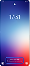 Vista de una pantalla de bloqueo con un icono de carga rápida al 82% de batería.