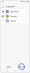 Example view of two apps selected and the "Remove" option highlighted.