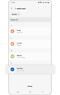 View of contact list and option to select emergency contact.