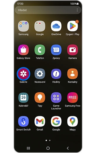 Ikona aplikace Galerie na domovské obrazovce.