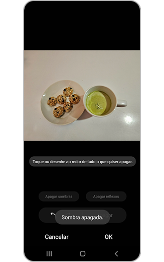 Vista da imagem com a ação de apagar sombras concluída.