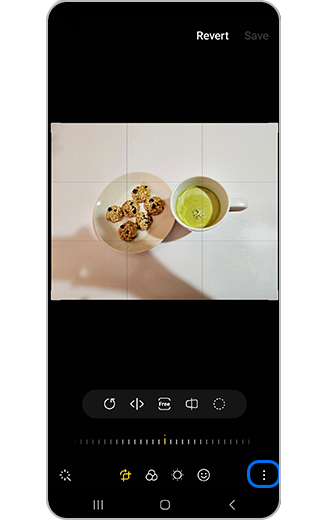 View of more icon in Edit image.