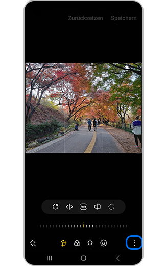„Weitere Einstellungen“-Symbol unter „Bild bearbeiten“.