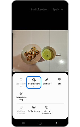 Objektradierer-Symbol.