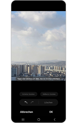 Bild mit wegradierten Reflexionen.