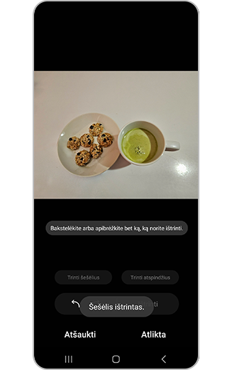 Nuotraukos, su baigtu šešėlių trynimu, vaizdas.