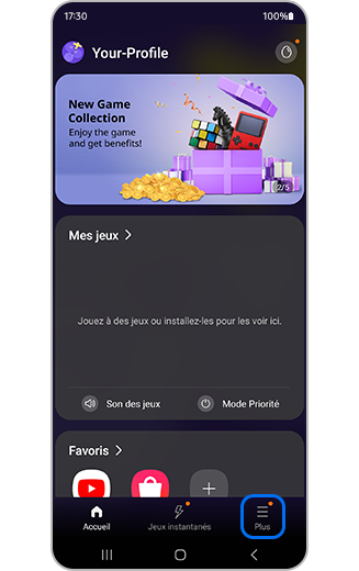 Aperçu de l'icône Plus d'options.