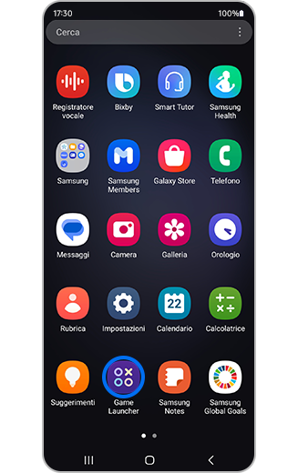 Visualizzazione dell'icona dell'app di avvio del gioco.