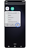 Tampilan opsi tampilan widget Perawatan perangkat.