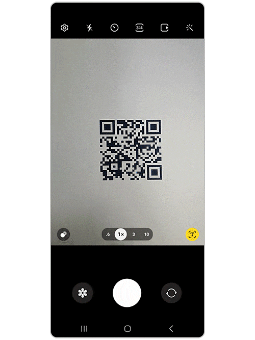 如何識別 QR 碼的視圖。