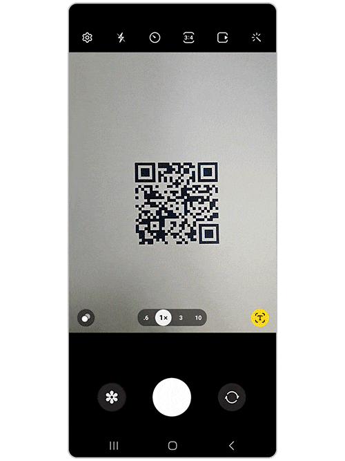 Vista de como reconhecer o código QR.