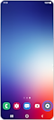 View of a Galaxy phone home screen with the settings icon highlighted.