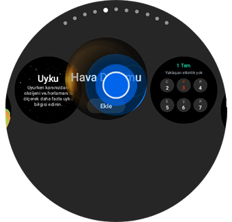 Ortaya bir basılı tutma hareketiyle taşınan bir kutucuğun örnek görünümü.