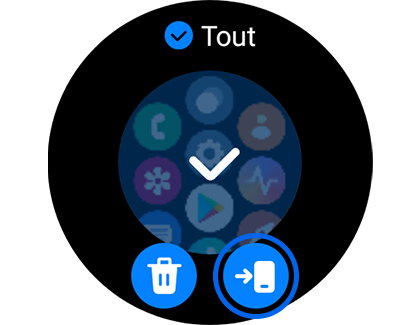 Vue de la capture d'écran sélectionnée avec l'icône de copie vers le téléphone en surbrillance.