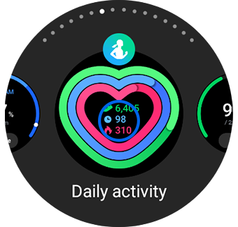 Example view of a tile being added with a tap gesture in the center.